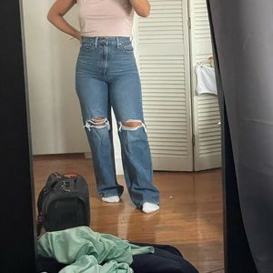 High rise Levi jeans